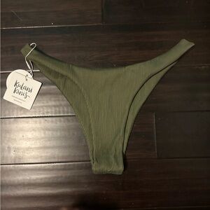 Kulani kini ribbed high leg bikini bottom